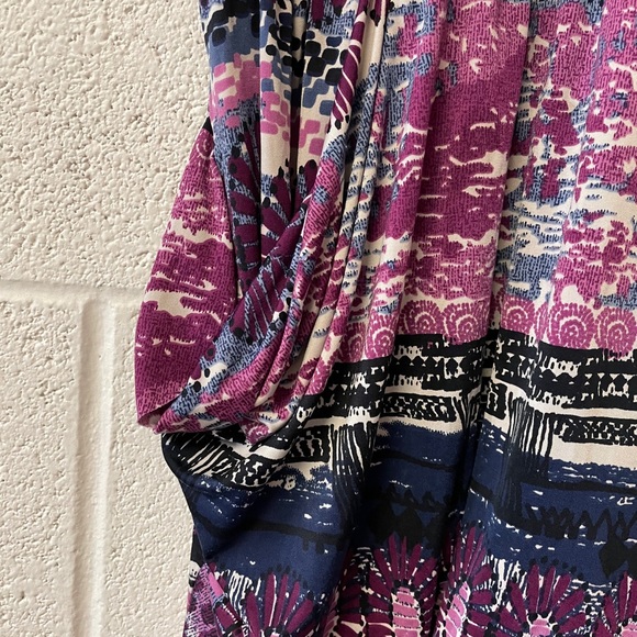 Janette Abstract Floral Purple Blouse - Picture 2 of 7